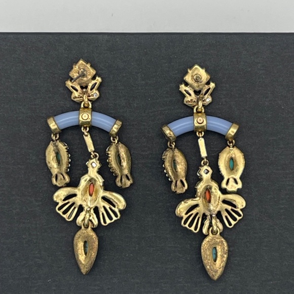 Stella And Dot Pierced Post Dangle Chandelier Stud Earrings - Picture 3 of 9